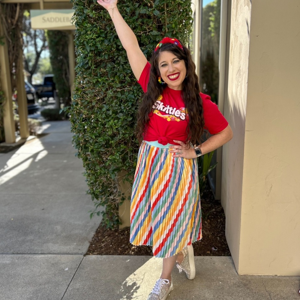 Bella + canvas red skittles graphic print t shirt